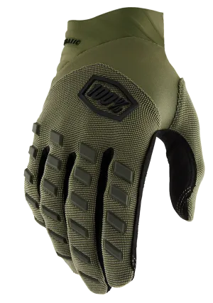 100% Airmatic Gloves - Green - Large 10000-00037
