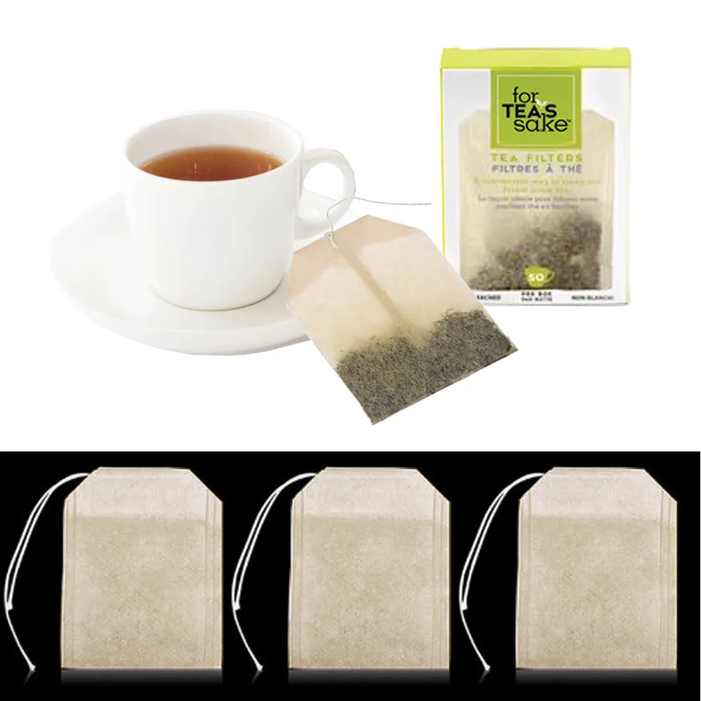 100 Pcs Disposable Tea Bags Teabag Filter Empty Teabag Herb Loose Leaf Sachet