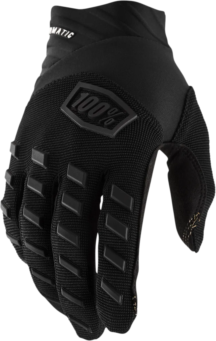 100% Youth Airmatic Gloves - Black/Charcoal - Medium 10001-00001