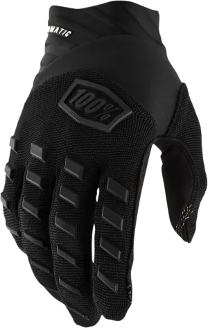 100% Youth Airmatic Gloves - Black/Charcoal - Medium 10001-00001