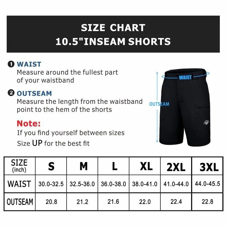 10.5 Shorts Quick Dry-Black/Fly