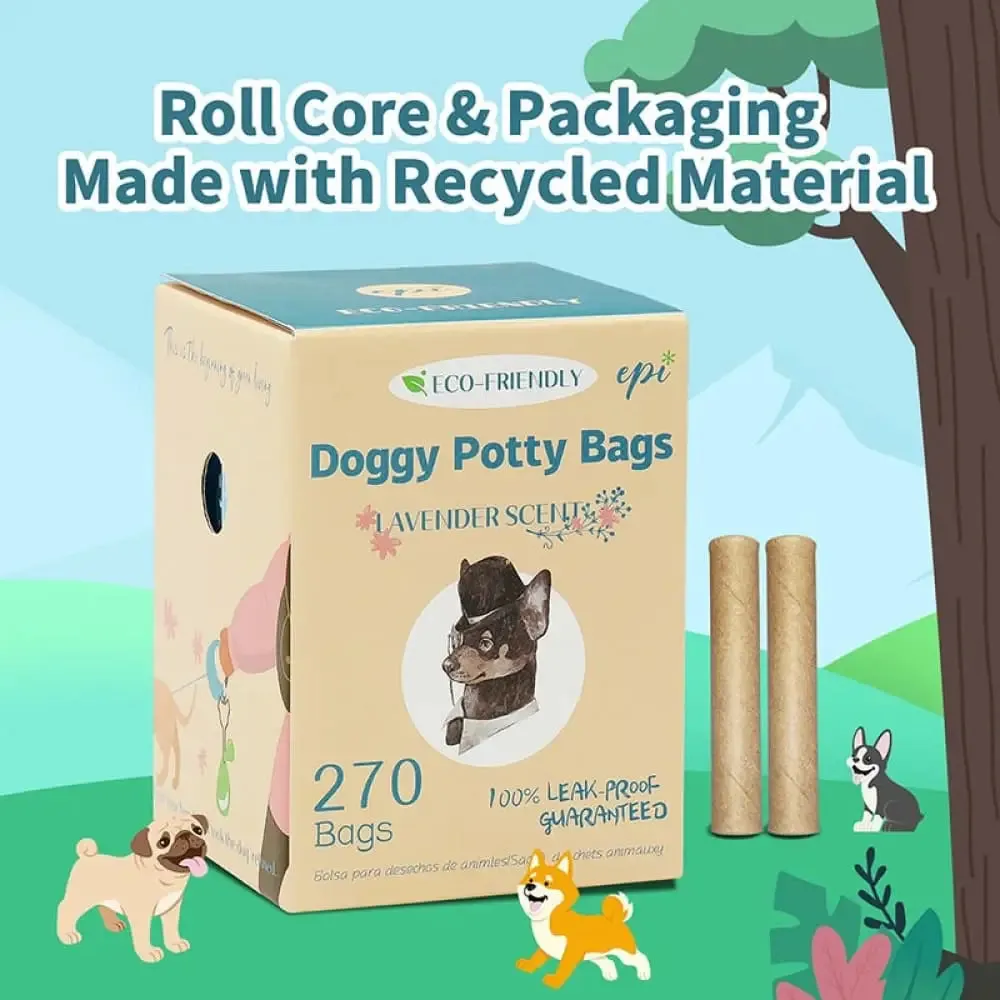 120 270 Pieces Biodegradable Leak-proof Strong Pet Waste Bag Hand Free Clip Easy to Tear