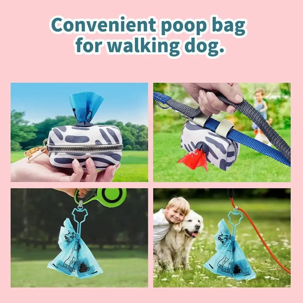 120 270 Pieces Biodegradable Leak-proof Strong Pet Waste Bag Hand Free Clip Easy to Tear