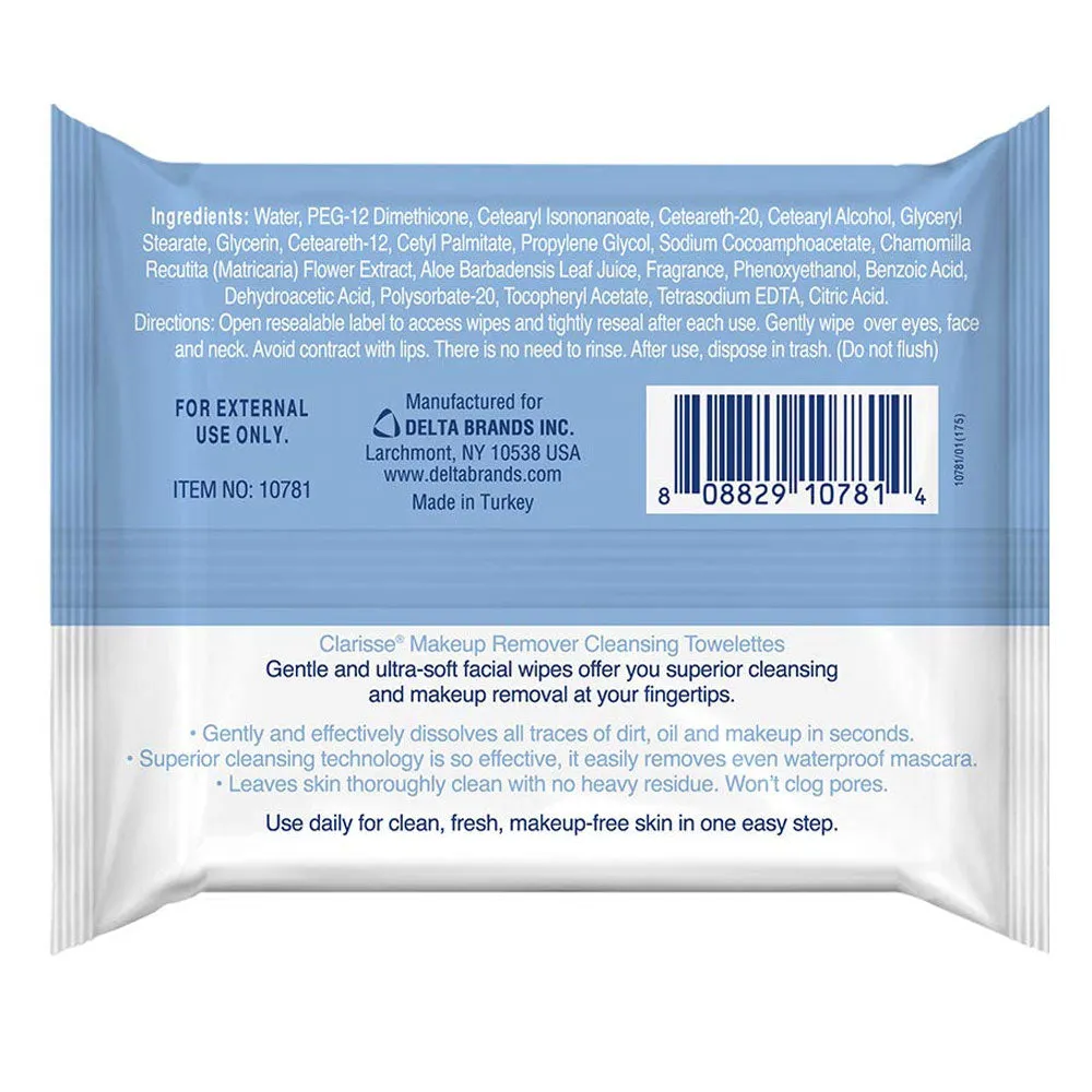 180ct Makeup Remover Facial Cleaning Wipes Cleansing Towelette Clean Moisturize
