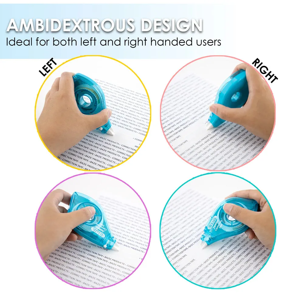 2 PC Correction Tape Liquid Paper Correct  Applies Dry Tear Resistant Dispenser