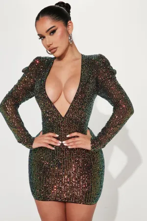 After Hours Sequin Mini Dress - Rose Gold