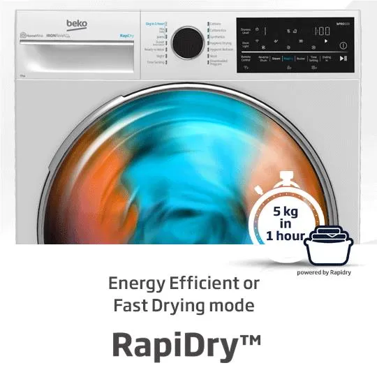 Beko BDPB904HW 9kg Hybrid Heat Pump Dryer (White)