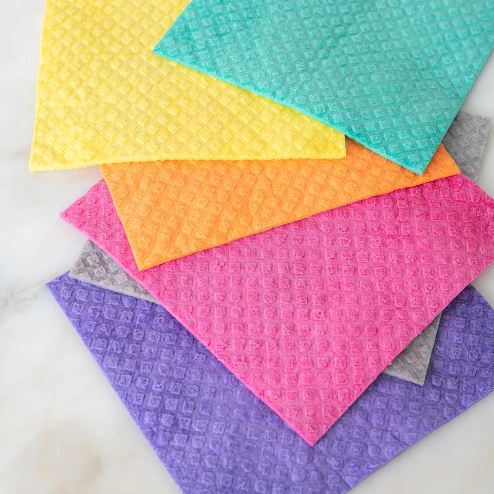 Biodegradable Dish Cloths  Green/Grey Set