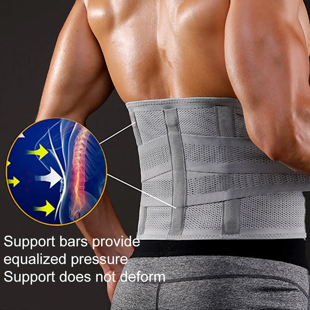 Breathable Ergonomic Design Warmer Stretcher Lower Back Belt for Pain Relief