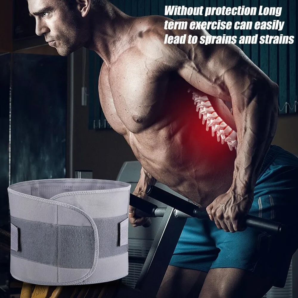 Breathable Ergonomic Design Warmer Stretcher Lower Back Belt for Pain Relief