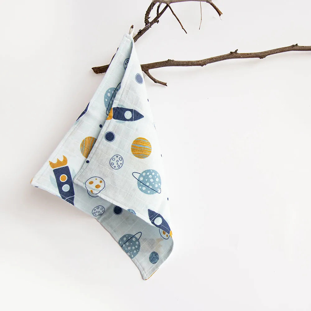 Lil Travellers- Organic Muslin Wipes (Set Of 6)