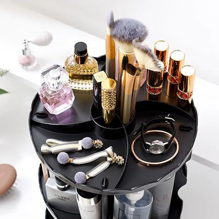 Makeup Organizer 360 Degree Rotating Cosmetics Storage Case - 9006