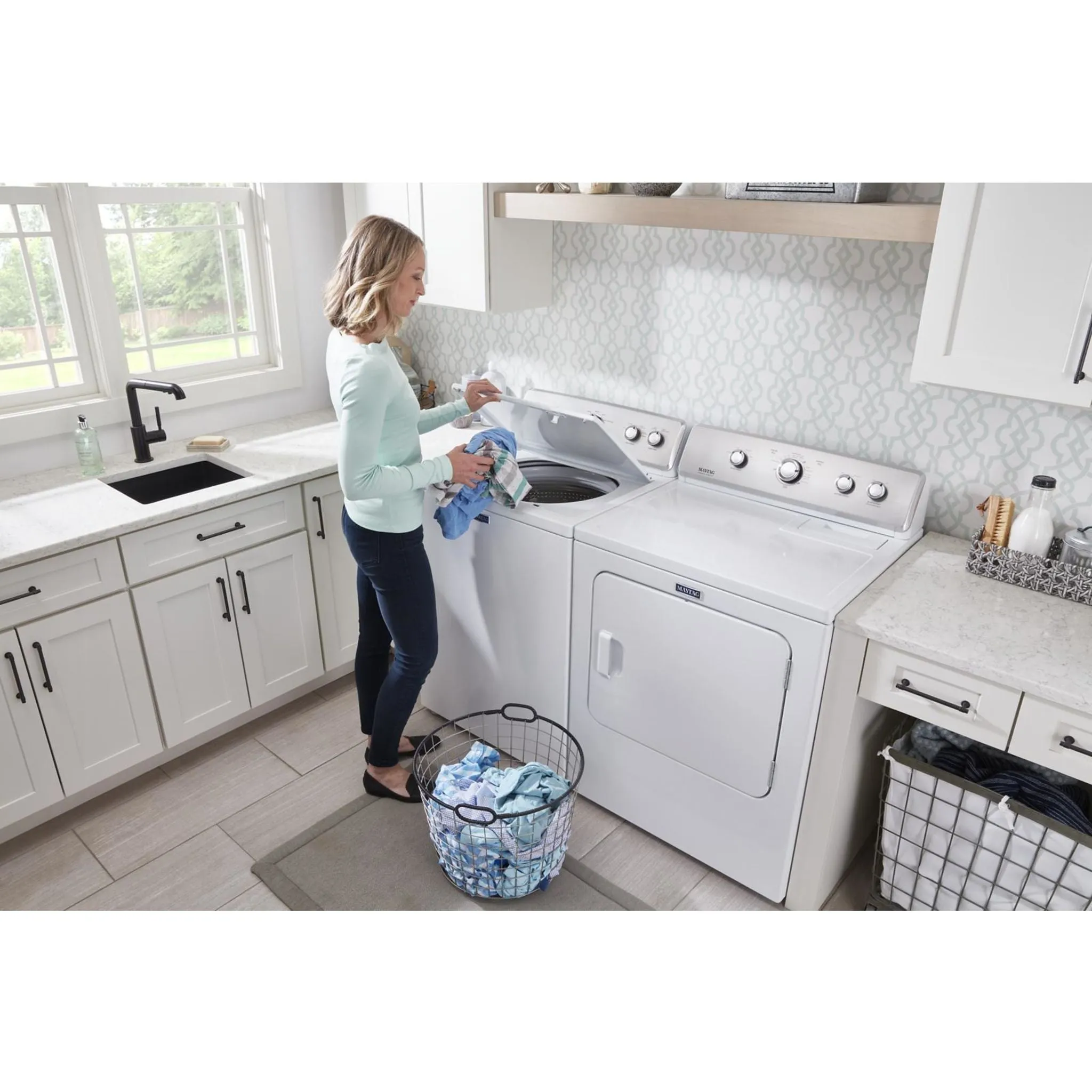 Maytag Large Capacity Top Load Dryer with Wrinkle Control7.0 cu. ft. (YMEDC465HW)