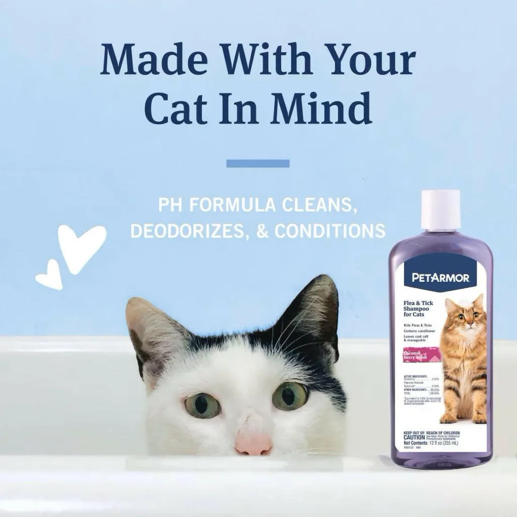 PetArmor Flea & Tick Shampoo for Cats (12 oz)