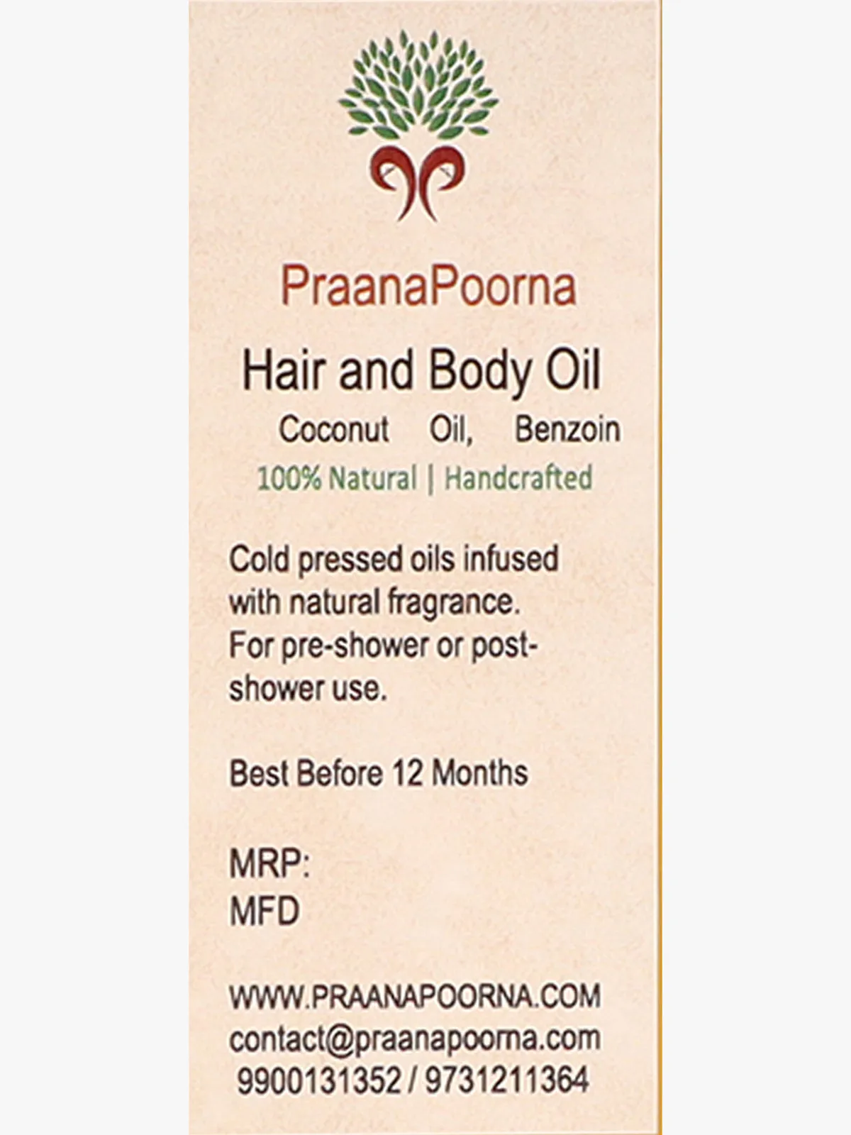 Sambrani Resin Infused Coconut Oil
