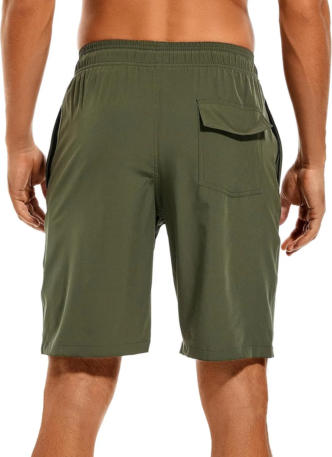SILKWORLD Mens Swimming Shorts Quick Dry Beach Trunks Swimwear with Mesh Lining