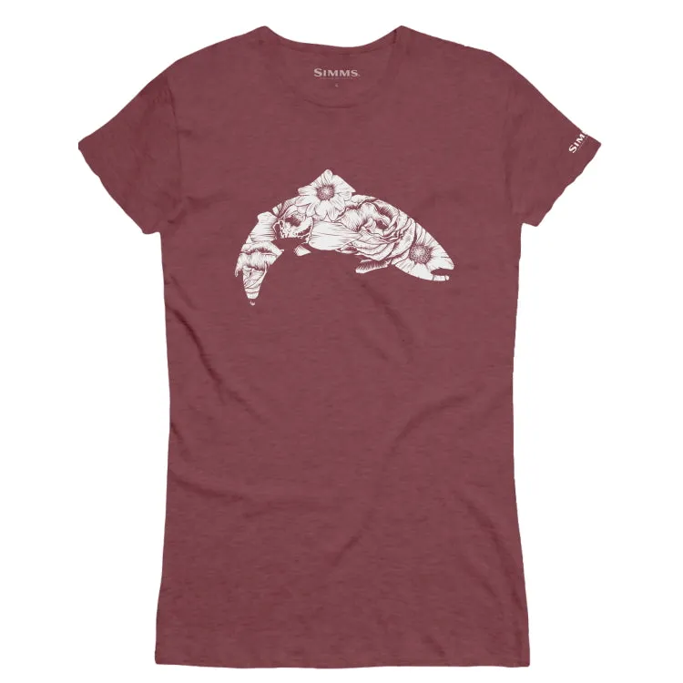Simms Ladies Floral Trout T-Shirt