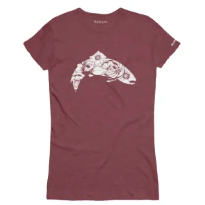 Simms Ladies Floral Trout T-Shirt